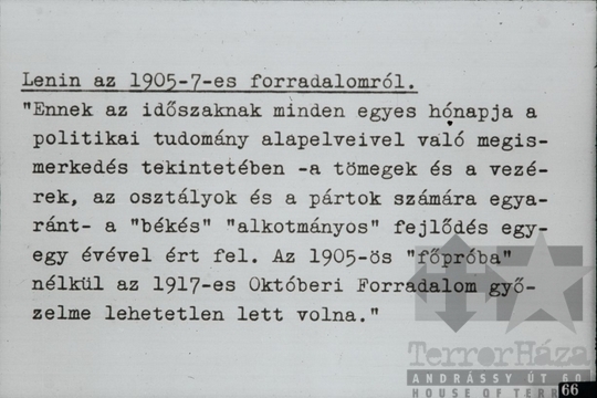 THM-DIA-2013.20.7.69 - Szemléltető képek a Szovjetunió kommunista (bolsevik) pártja történetéhez (1903-1908)