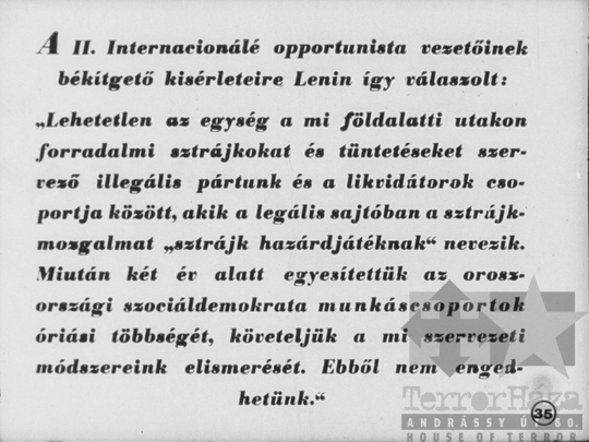 THM-DIA-2013.20.9.38 - Szemléltető képek a Szovjetunió kommunista (bolsevik) pártja történetéhez (1912-1914)