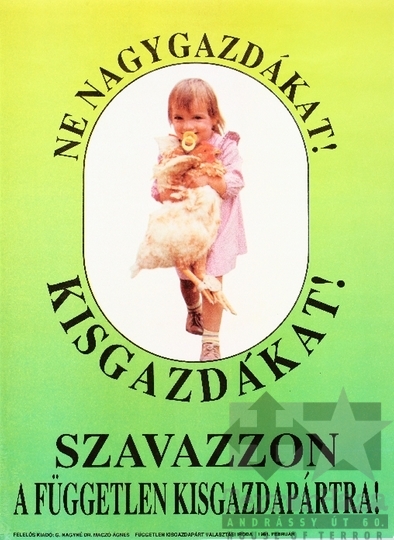 THM-PLA-2019.4.16 - FKgP választási plakát -1990